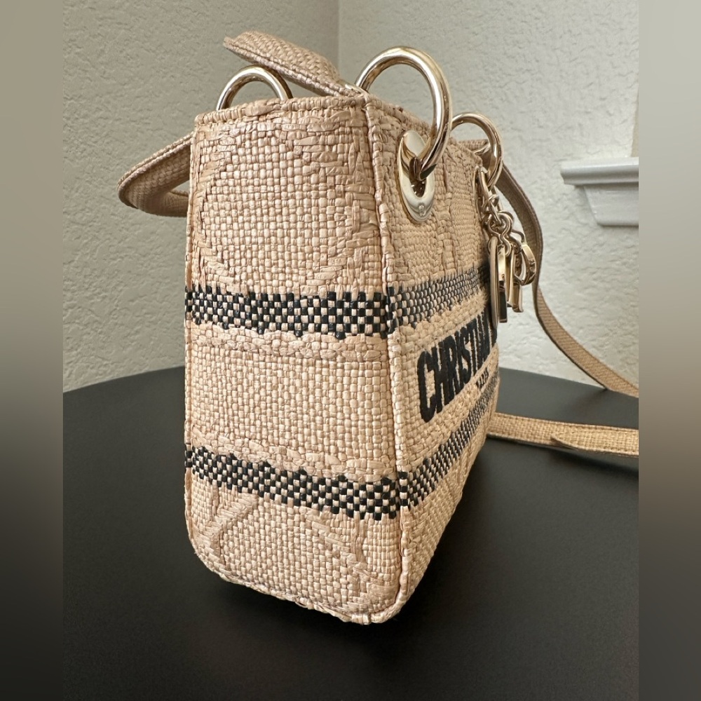 Christian Dior Tan Mini Lady D-Lite Bag - Picture 6 of 13